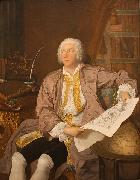 Aved, Jacques-Andre-Joseph Portrat des schwedischen Botschafters oil painting reproduction